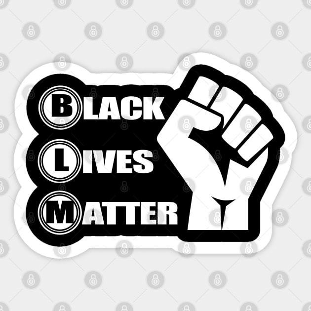 BLM, Black Lives Matter, Protest, Civil Rights, Human Rights, Social Justice Sticker by UrbanLifeApparel
